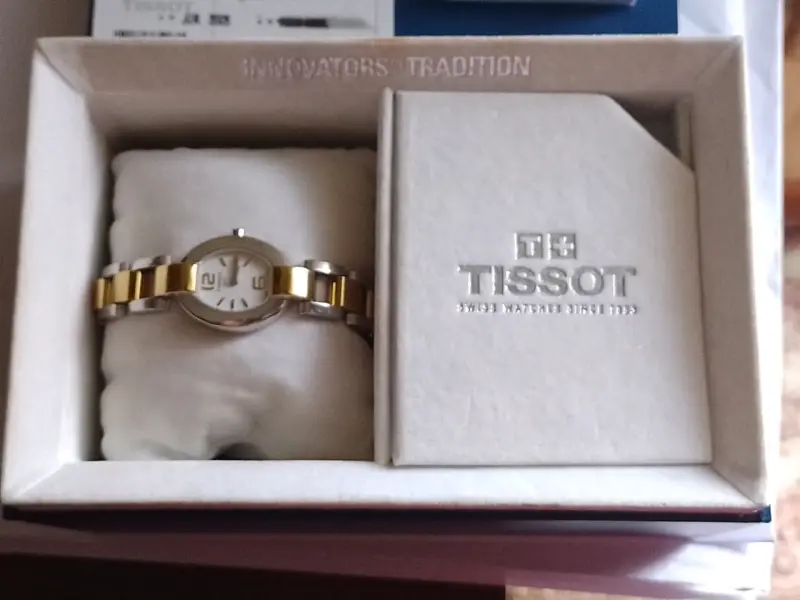 Reloj Tissot de acero inoxidable bicolor - 1