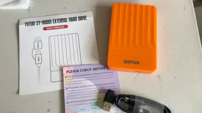 Disco Duro Externo Yotuo 1TB USB 3.0 Naranja - miniatura 3