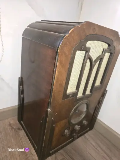 Radio antigua art deco - miniatura 2