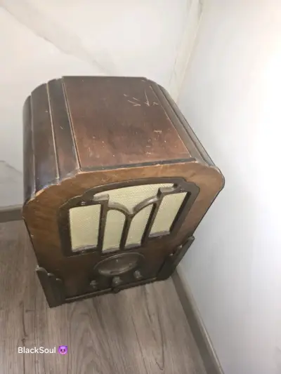 Radio antigua art deco - miniatura 3
