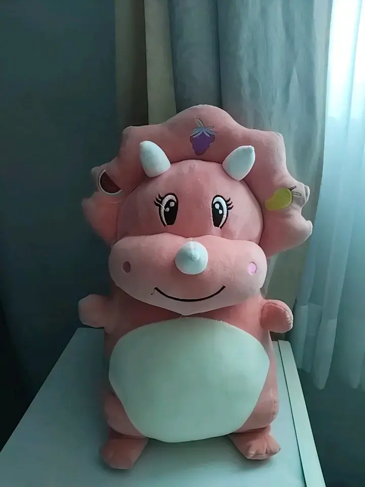 Peluche Dinosaurio Rosa Grande - 1