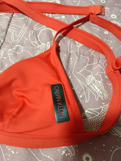 Bikini Calvin Klein rojo y estampado animal - miniatura 4