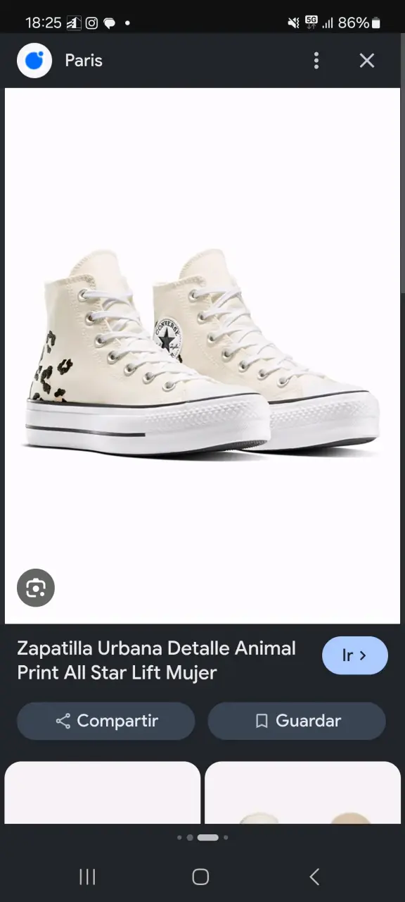 Zapatillas Converse All Star Lift Mujer con Detalle Animal Print