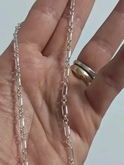 Collar de plata estilo cadena elegante - miniatura 2