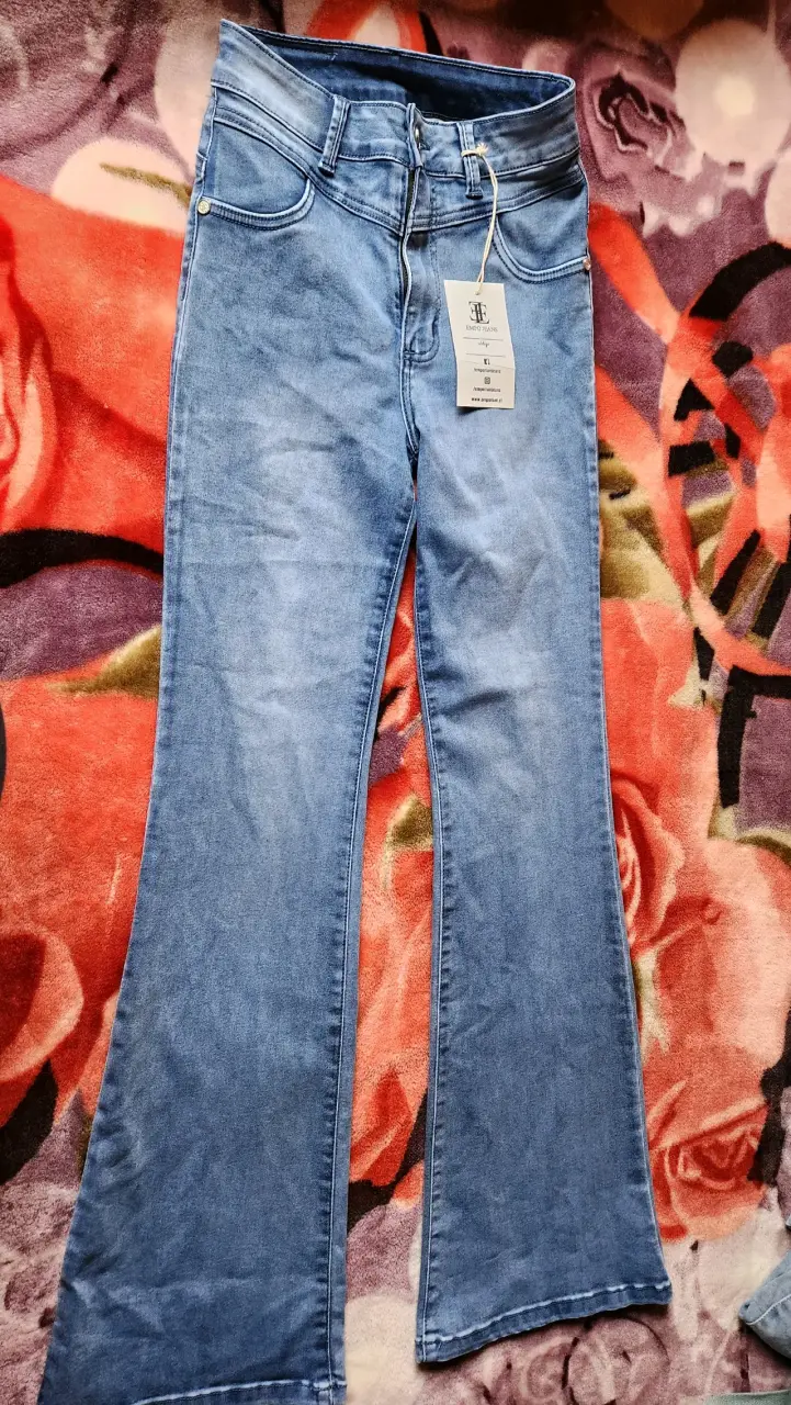 Jeans acampanados azul emporium T38 - 3