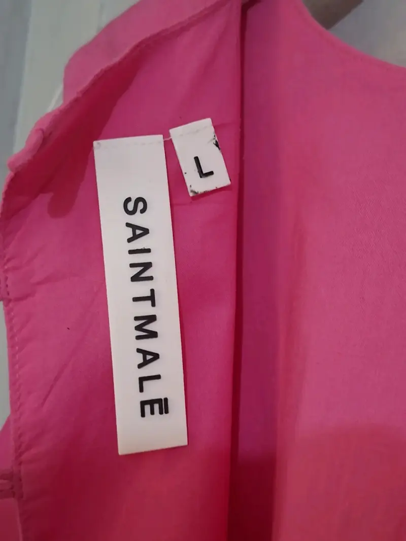Blusa sin mangas rosa fucsia Saintmale - 3