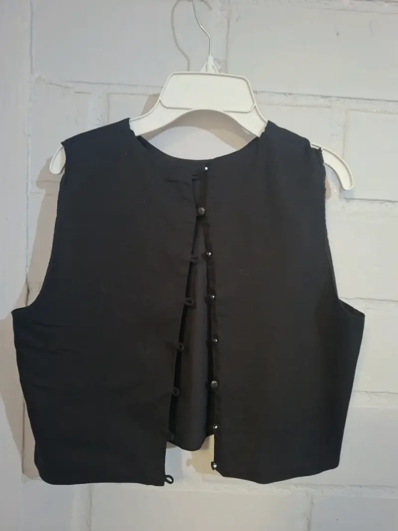 Chaleco Negro Sin Mangas Santmale Talla L - 2