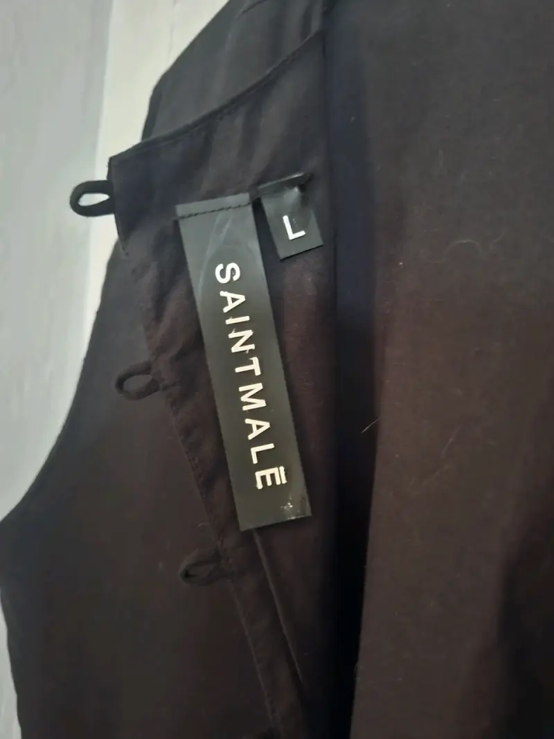 Chaleco Negro Sin Mangas Santmale Talla L - 3