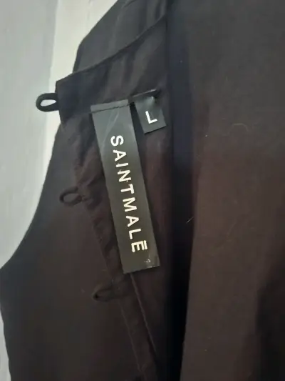 Chaleco Negro Sin Mangas Santmale Talla L - miniatura 3