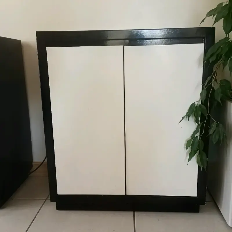 Juego de muebles de almacenamiento blanco y negro - 2