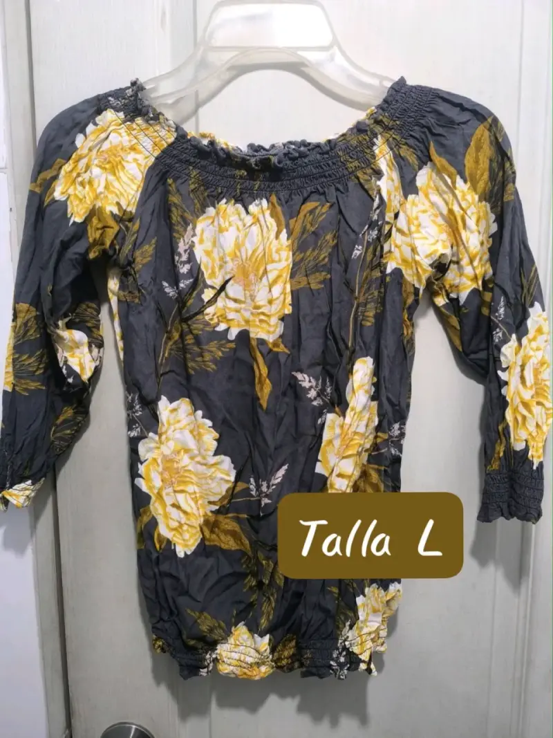Blusa floral de mujer talla L