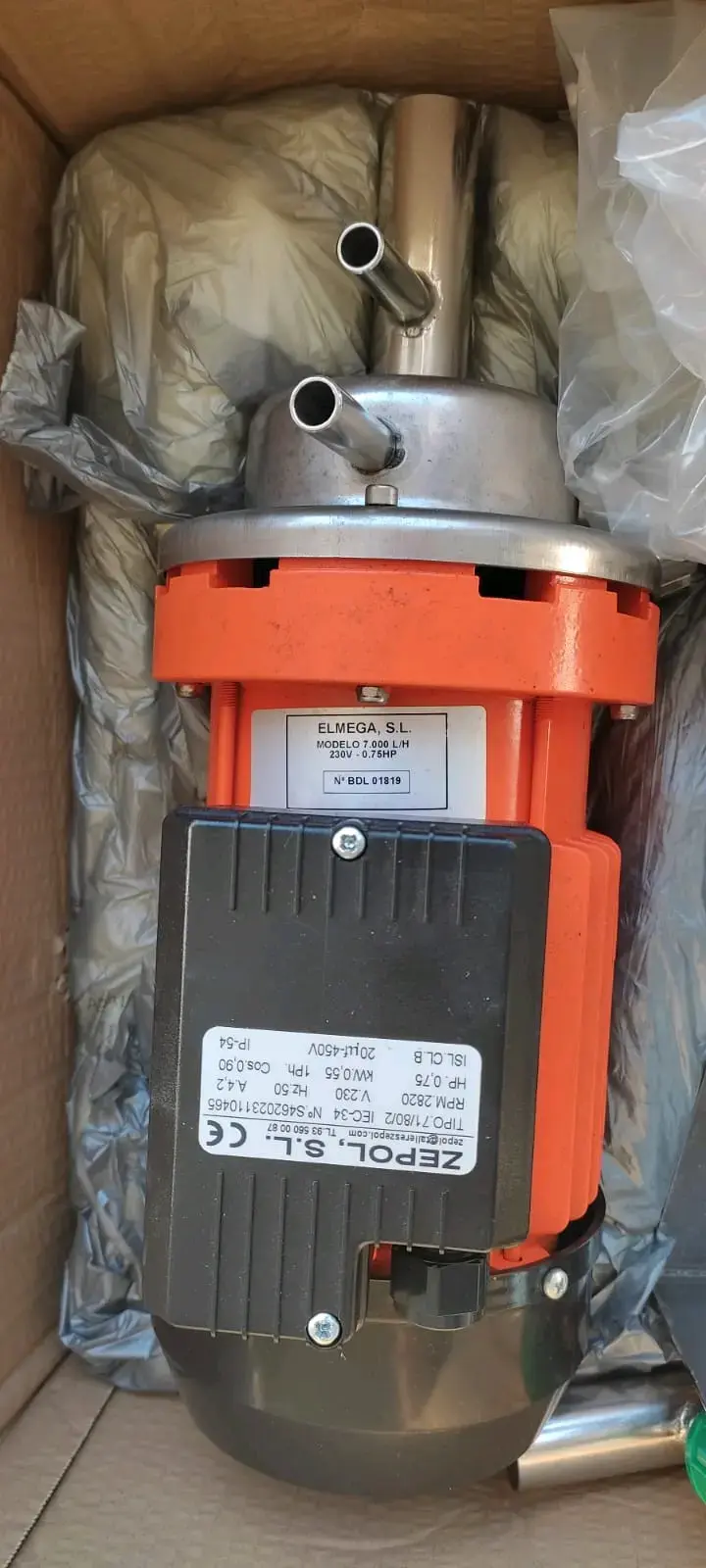Bomba de agua Elmega 7000 L/H 230V - 4