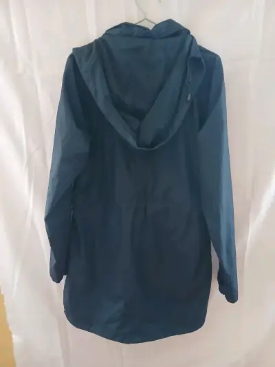 Chaqueta impermeable azul para mujer - miniatura 2