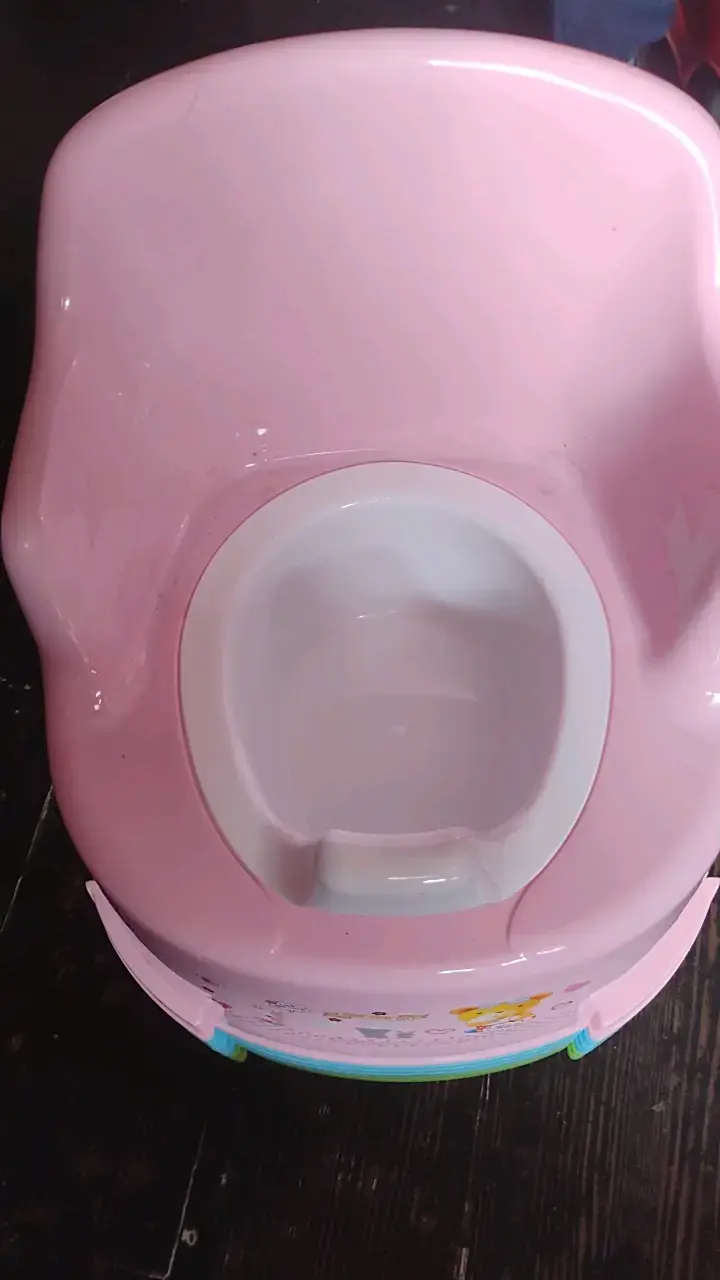 Bacinica infantil rosa con diseño de osito - 3