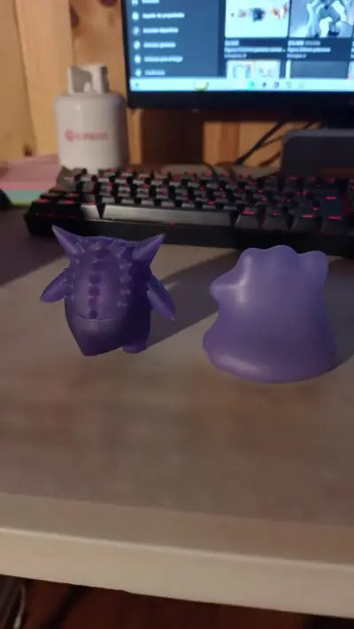 Figuras de colección Pokémon Gengar y Ditto - miniatura 2