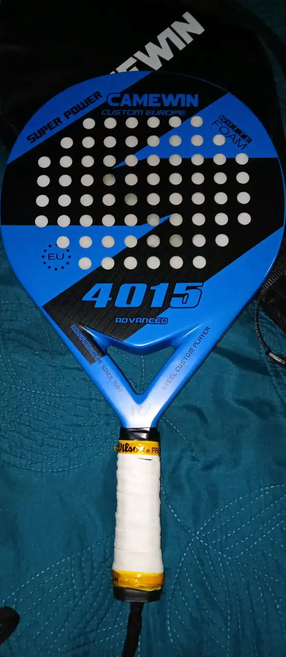 Pala de pádel Camewin 4015 azul con funda - 4