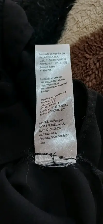 Blusa negra con volantes Basement - miniatura 4