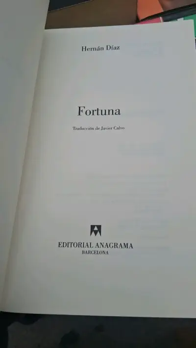 Libro 'Fortuna' de Hernán Díaz - miniatura 3