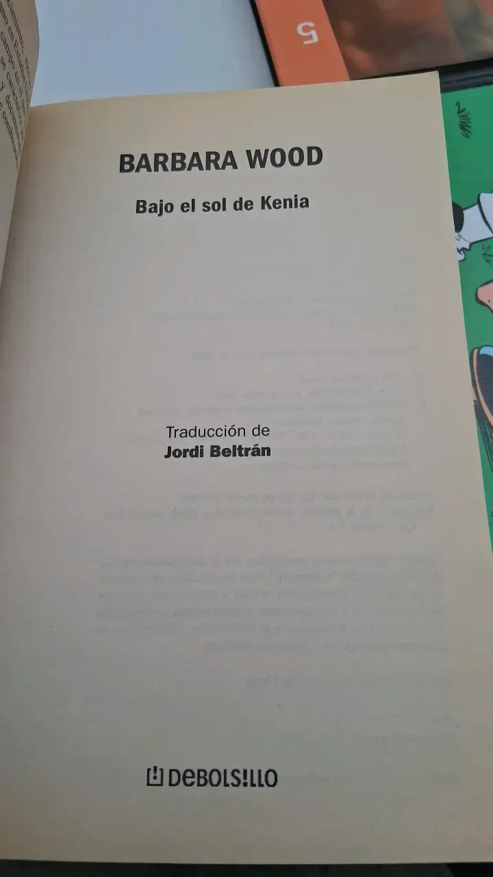 Libro Bajo el Sol de Kenia de Barbara Wood - 3