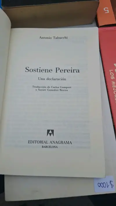 Libro Sostiene Pereira de Antonio Tabucchi - miniatura 3
