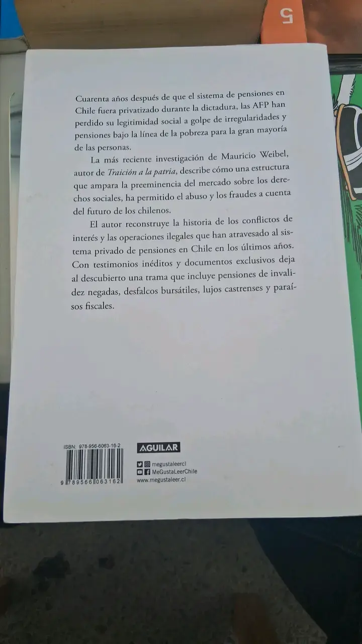 Libro La Caída de las AFP por Mauricio Weibel - 3