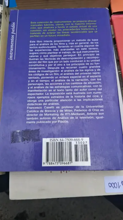 Libro Cómo Analizar Un Film de Francesco Casetti - miniatura 2