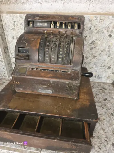 Caja Registradora Antiguo National - miniatura 2