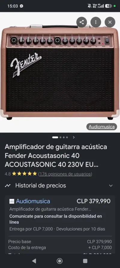 Amplificador Fender Acoustasonic 90 - miniatura 6