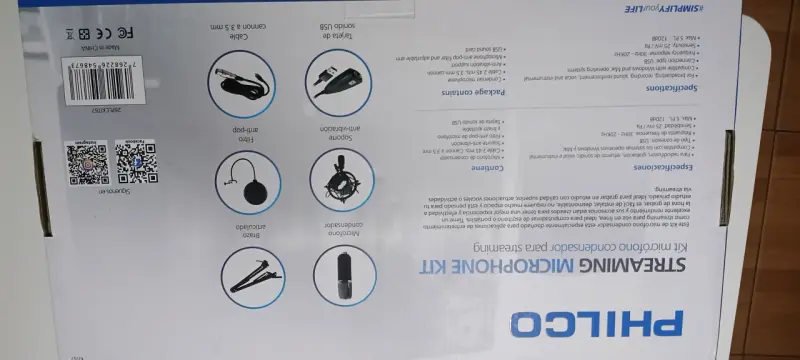 Kit de Micrófono Condensador para Streaming Philco - 2
