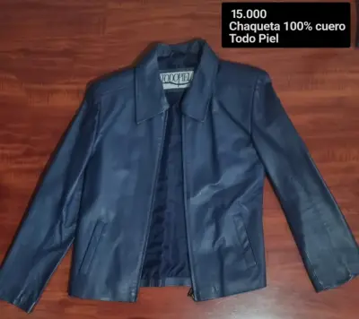 Chaqueta de cuero Todopiel roja y azul - miniatura 2