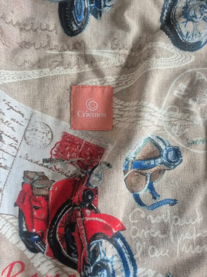Mochila portabebé estampado de motos - 2