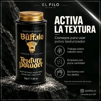 Pack Completo Cera y Polvo Texturizador Buffalo - miniatura 2