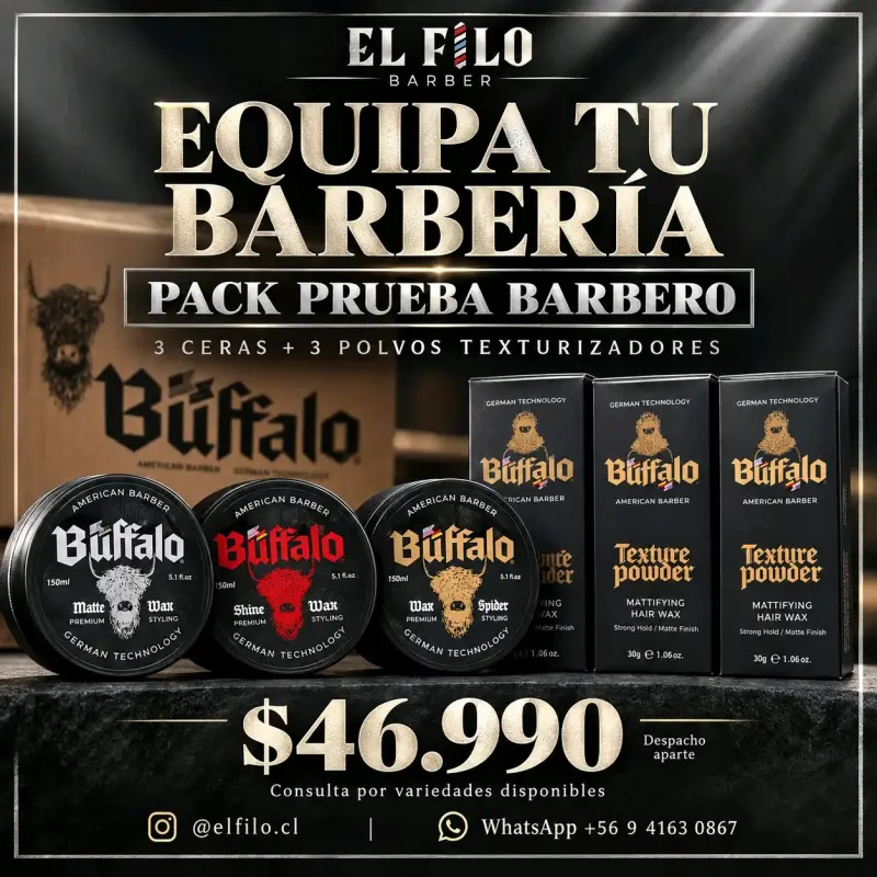 Pack de Ceras y Polvos Texturizadores Buffalo - 1