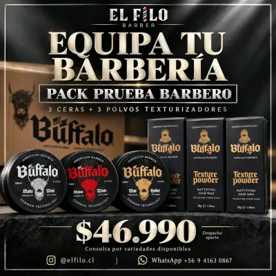 Pack de Ceras y Polvos Texturizadores Buffalo - miniatura 1