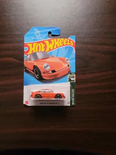 Hot Wheels Porsche 911 Carrera RS 2.7 Naranja - miniatura 1