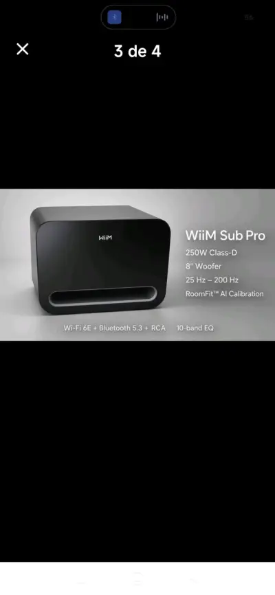 Subwoofer Wiim Sub Pro 250W con Bluetooth - miniatura 2