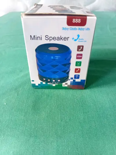Mini parlante Bluetooth azul con USB y llamada - miniatura 1