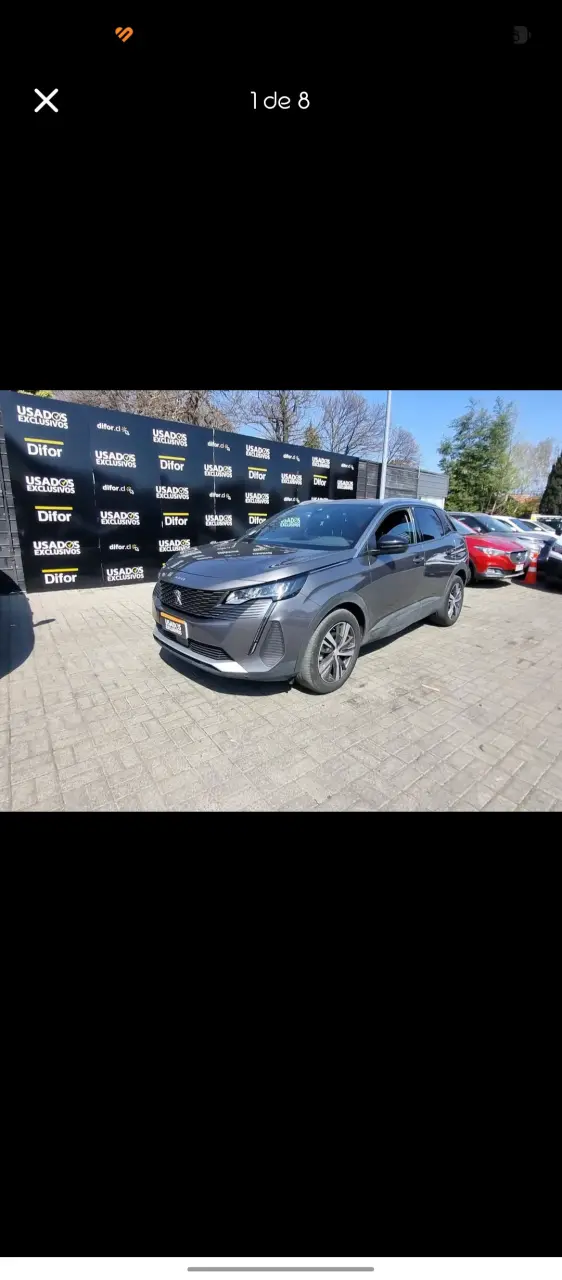SUV Peugeot 3008 gris 2023 - 2