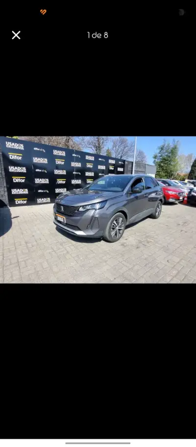 SUV Peugeot 3008 gris 2023 - miniatura 2
