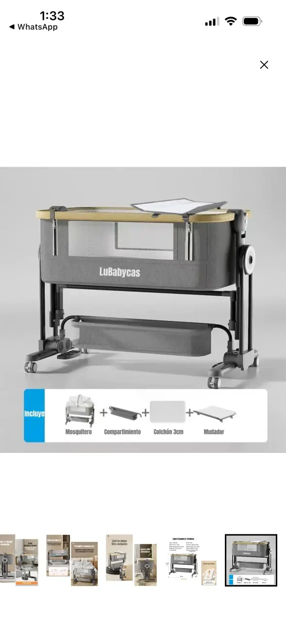 Cuna colecho ajustable para bebé - 5