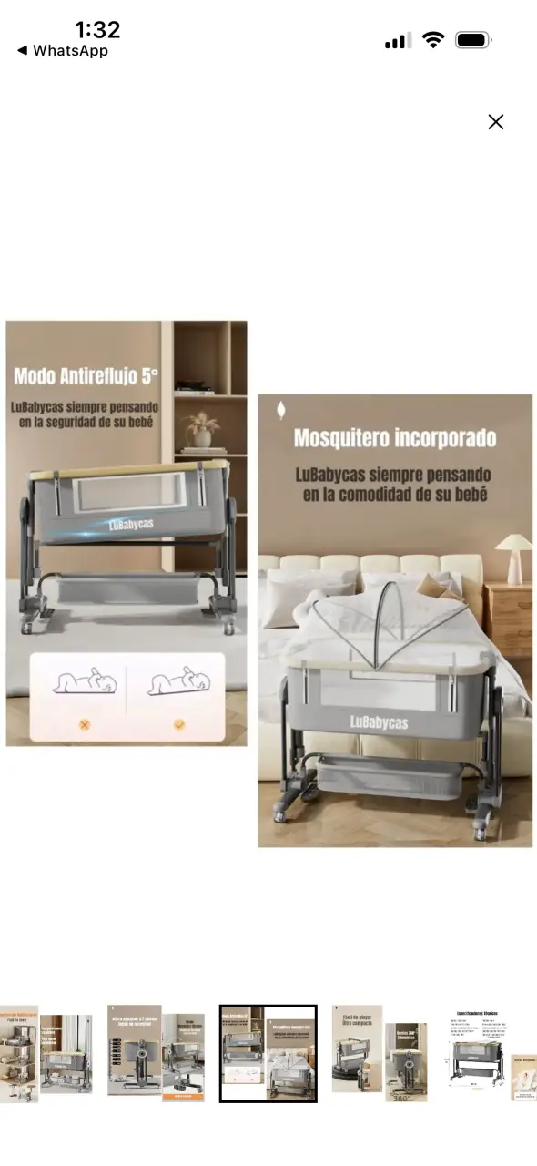 Cuna colecho ajustable para bebé - 6