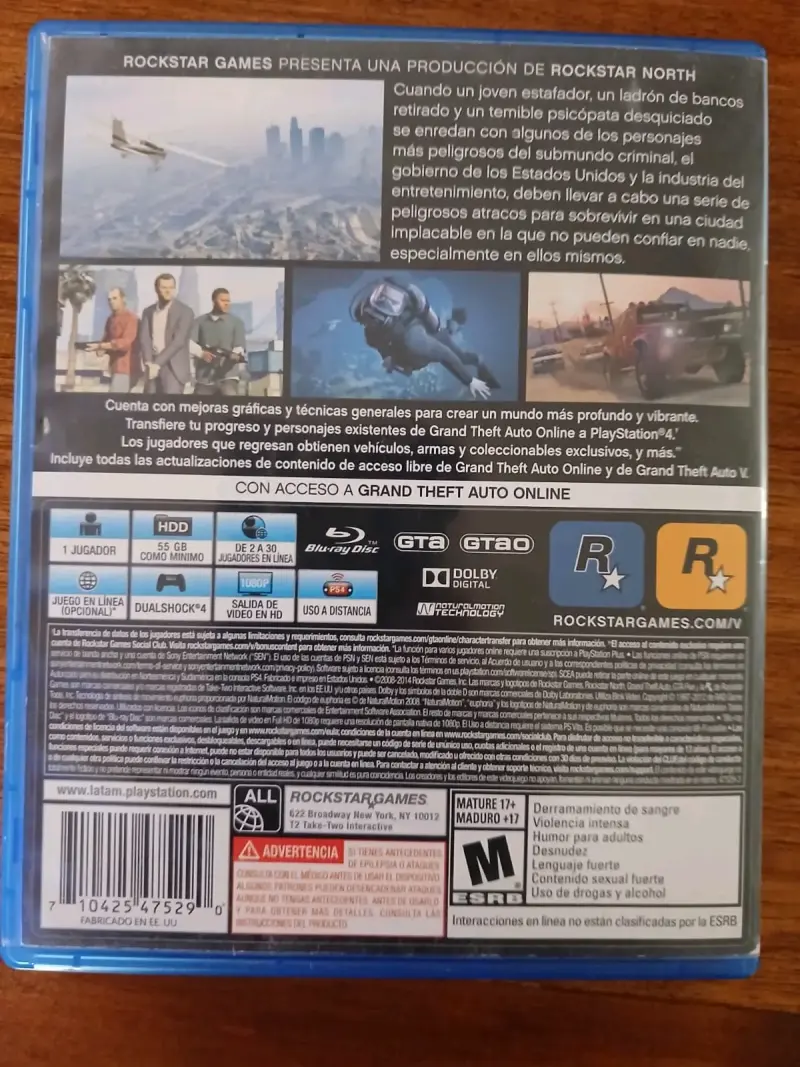 Juego PS4 Grand Theft Auto V en buen estado - 3