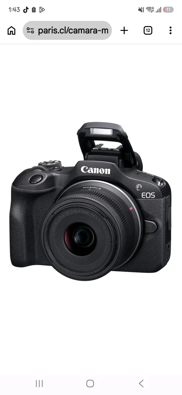 Cámara Canon EOS con lente RF 18-45mm - 1