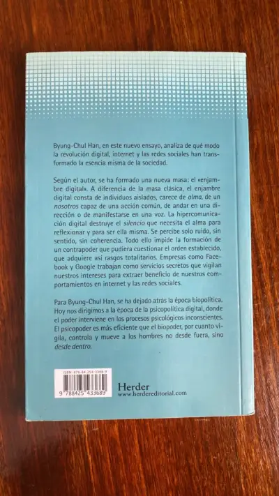 Libro 'En el enjambre' de Byung-Chul Han - miniatura 2