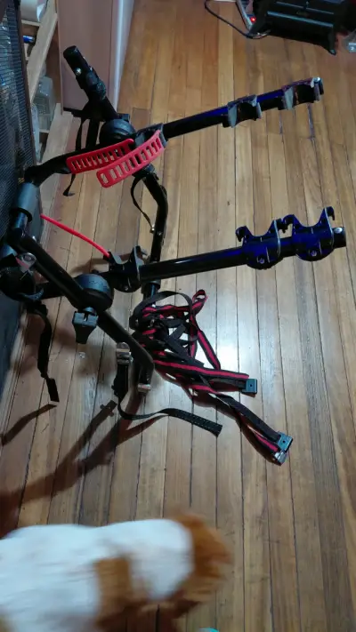 Portabicicletas para auto con correas ajustables - miniatura 1