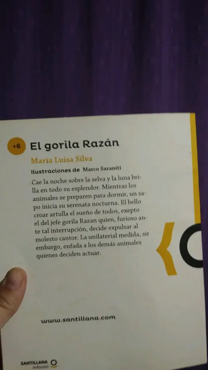 Libro infantil 'El gorila Razán' de María Luisa Silva - 2
