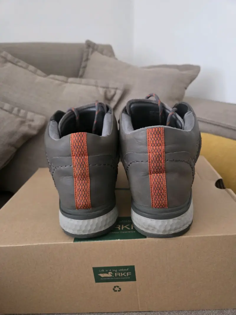 Botines de cuero gris RKF para hombre - 2