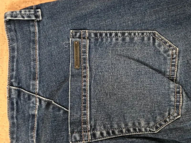 Jeans de mezclilla azul para mujer talla 44 - 4