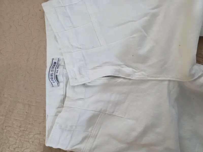 Pantalones blancos de mezclilla mujer - 3