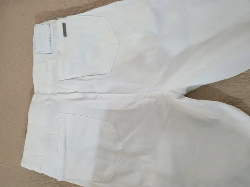 Pantalones blancos de mezclilla mujer - 4